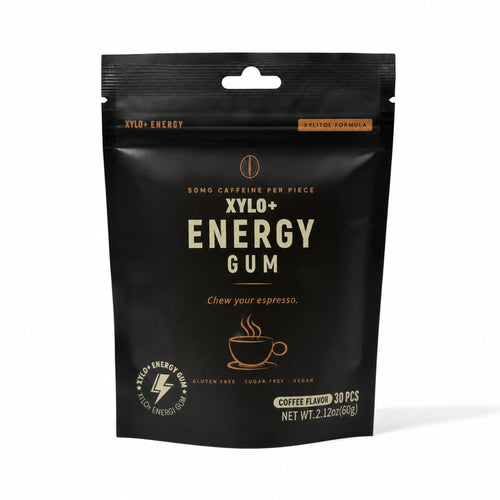 XYLO+ Energy Gum Coffee flavor front pouch